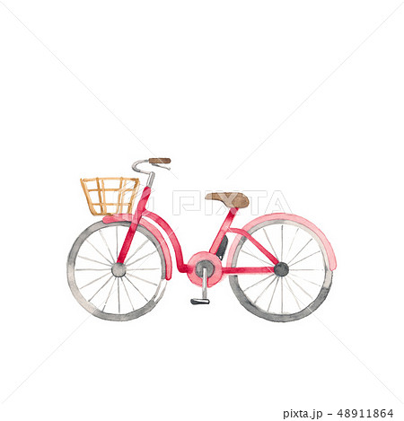 赤い自転車 48911864
