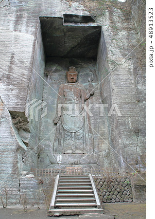 千葉　鋸山　日本寺　百尺観音　 48913523