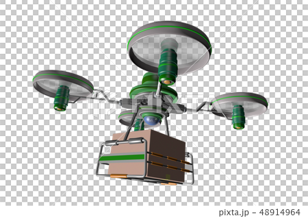 無人機交付圖像(透明材料) 無人機交付圖像(透明材料) 48914964