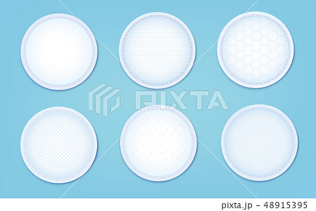 A set of cotton pads with a different texture, hypoallergenic sanitary pads. A set of cotton pads with a different texture, hypoallergenic sanitary pads. 48915395