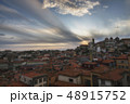 Sunset in Porto under red roofs, Portugal. 48915752