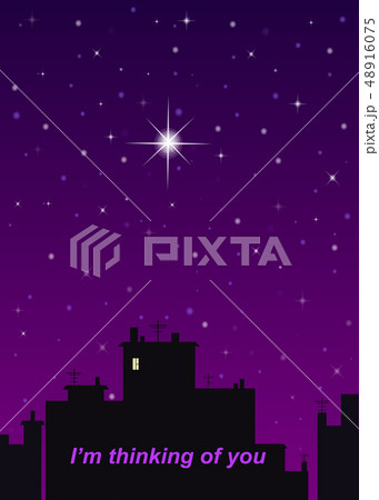 night city, purple sky and one big star night city, purple sky and one big star 48916075