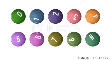 Balls for lottery set. Balls for lottery set. 48916655