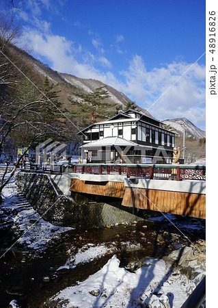 新雪の朝岩泉龍泉洞 新雪の朝岩泉龍泉洞 48916826