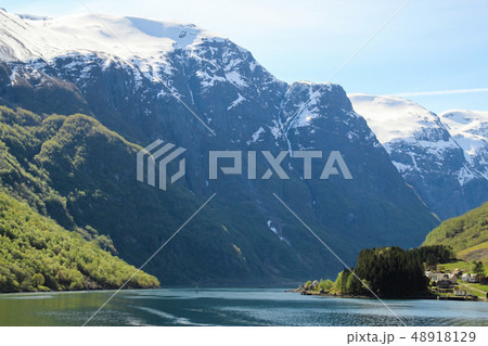 フィヨルド ノルウェーの きれいな 48918129