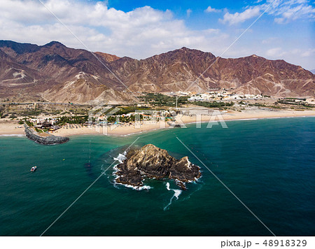 Fujairah sandy beach in the United Arab Emirates 48918329