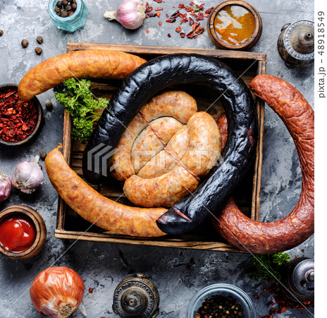 Smoked meats and sausages Smoked meats and sausages 48918549