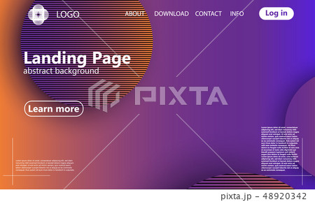 Website landing page. Geometric background. Website landing page. Geometric background. 48920342
