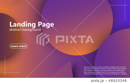 Website landing page. Geometric background. 48920348
