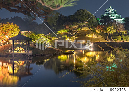 岡山後楽園、夜間特別開園「幻想庭園」（岡山県岡山市北区）※作品コメント欄に撮影位置 48920568