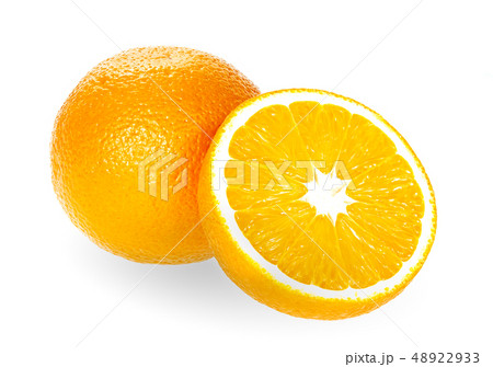 Fresh orange isolated on white background 48922933