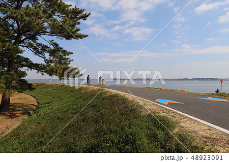 和田岬(浮島)、つくば霞ヶ浦りんりんロード風景 和田岬(浮島)、つくば霞ヶ浦りんりんロード風景 48923091