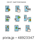 Banking icon collection pack set, Flatlay design 48923347