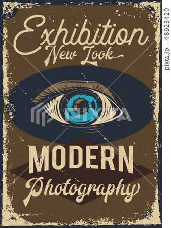 advertising of exhibition with an eye 48923420