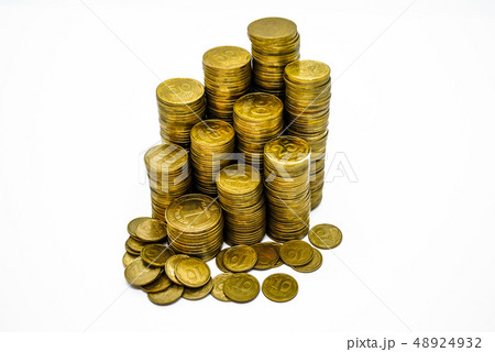 A large pile of Ukrainian coins A large pile of Ukrainian coins 48924932