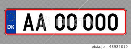 Vehicle number plate Vehicle number plate 48925819