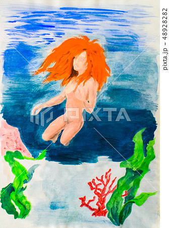 Nude girl with red hair and big tits  48928282