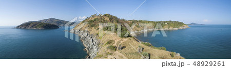 Aerial view drone shot of panorama laem promthep Aerial view drone shot of panorama laem promthep 48929261