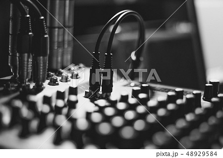 Mixing console at the concert Mixing console at the concert 48929584