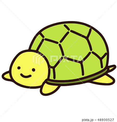 Illustration Of A Simple And Cute Green Smiling Stock Illustration