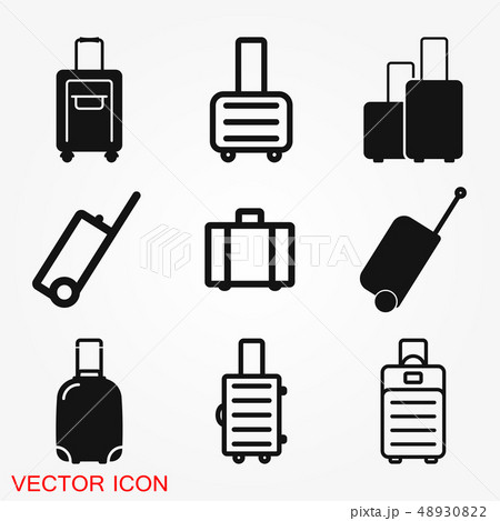 Travel bag icon vector sign symbol for design Travel bag icon vector sign symbol for design 48930822