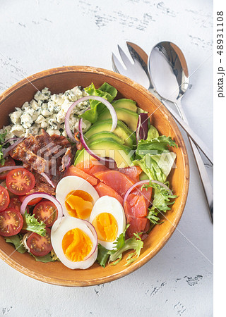 Bowl of Cobb salad Bowl of Cobb salad 48931108