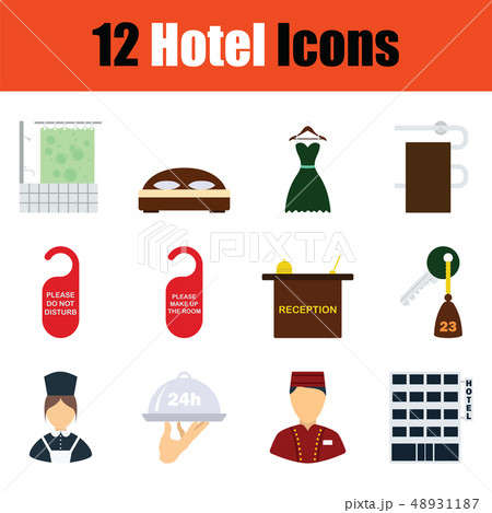 Set of hotel icons Set of hotel icons 48931187