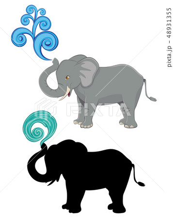 Cute Cartoon Elephant Cute Cartoon Elephant 48931355