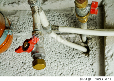 water supply system of the house 48931874