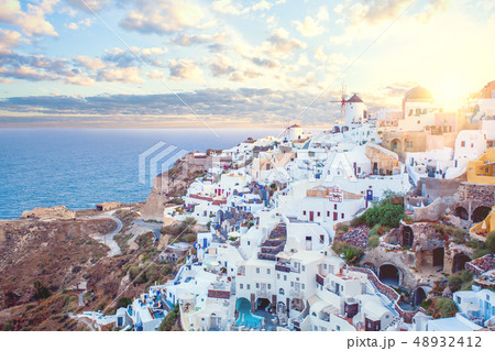 Santorini greece view. Amazing landscape Santorini greece view. Amazing landscape 48932412