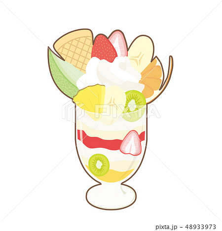 There Is Fruit Parfait Edge Stock Illustration