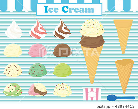 アイスクリーム　セット 48934415