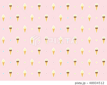 チョコレートソフトクリーム柄 02 チョコレートソフトクリーム柄 02 48934512