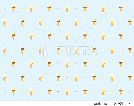 チョコレートソフトクリーム柄 03 チョコレートソフトクリーム柄 03 48934513