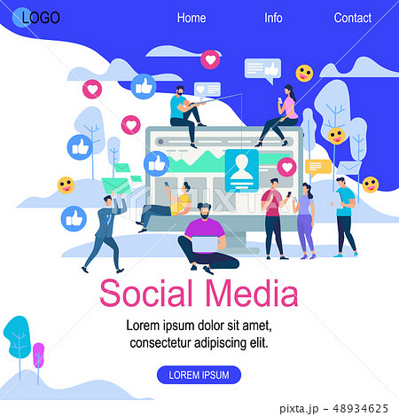 Social Media Square Banner with Copy Space. 48934625