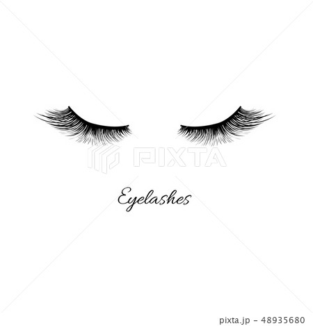 Eyelashes Icon Isolatedのイラスト素材