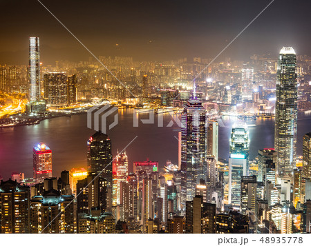世界三大夜景 香港 ビクトリア・ハーバー 世界三大夜景 香港 ビクトリア・ハーバー 48935778