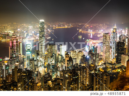 世界三大夜景　香港　ビクトリア・ハーバー 48935871