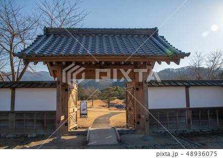 楽山園 庭門 日本庭園 群馬県甘楽町 楽山園 庭門 日本庭園 群馬県甘楽町 48936075