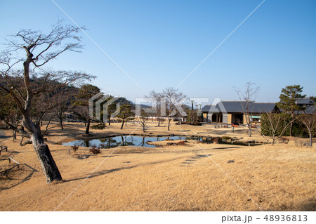楽山園　日本庭園　群馬県甘楽町　 48936813
