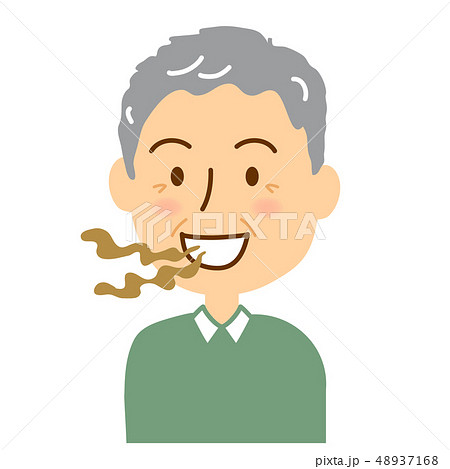口臭シニア男性自覚無し 48937168