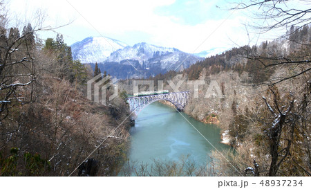 福島県只見線の鉄道 福島県只見線の鉄道 48937234