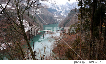 福島県只見線の鉄道 48937342