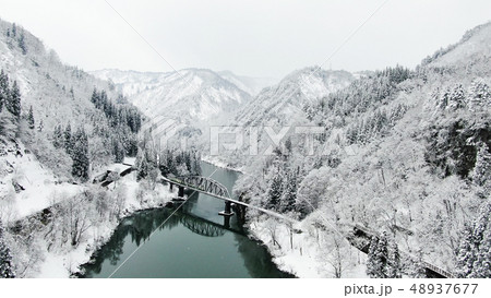 福島県只見線の鉄道 48937677