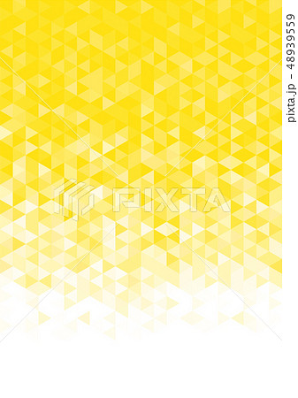 幾何学模様 三角 背景a 6黄色のイラスト素材