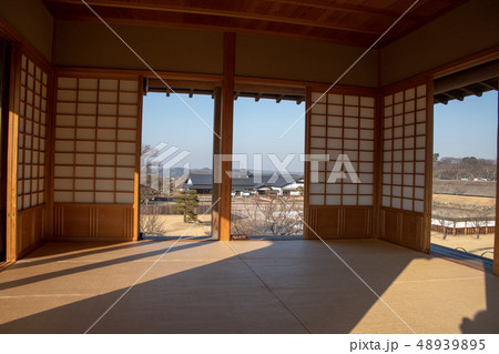 楽山園 梅の茶屋からの眺め 日本庭園 群馬県甘楽町 楽山園 梅の茶屋からの眺め 日本庭園 群馬県甘楽町 48939895