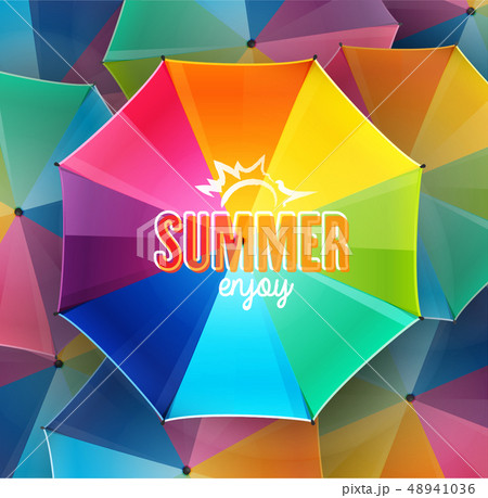 blue and yellow orange summer sun light burst. 48941036