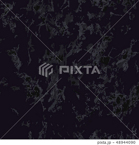 Black marble texture. Seamless pattern. Vector. 48944090