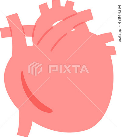 心臓のシンプルなイラストのイラスト素材
