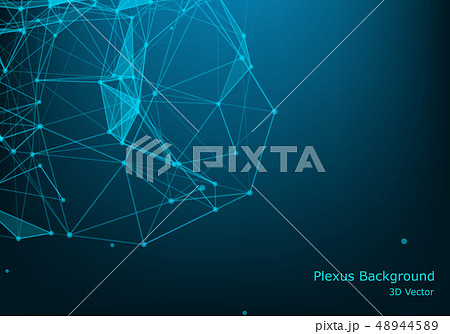 Dots and triangles background with particle, 48944589
